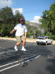 Me on a giraffe unicycle II